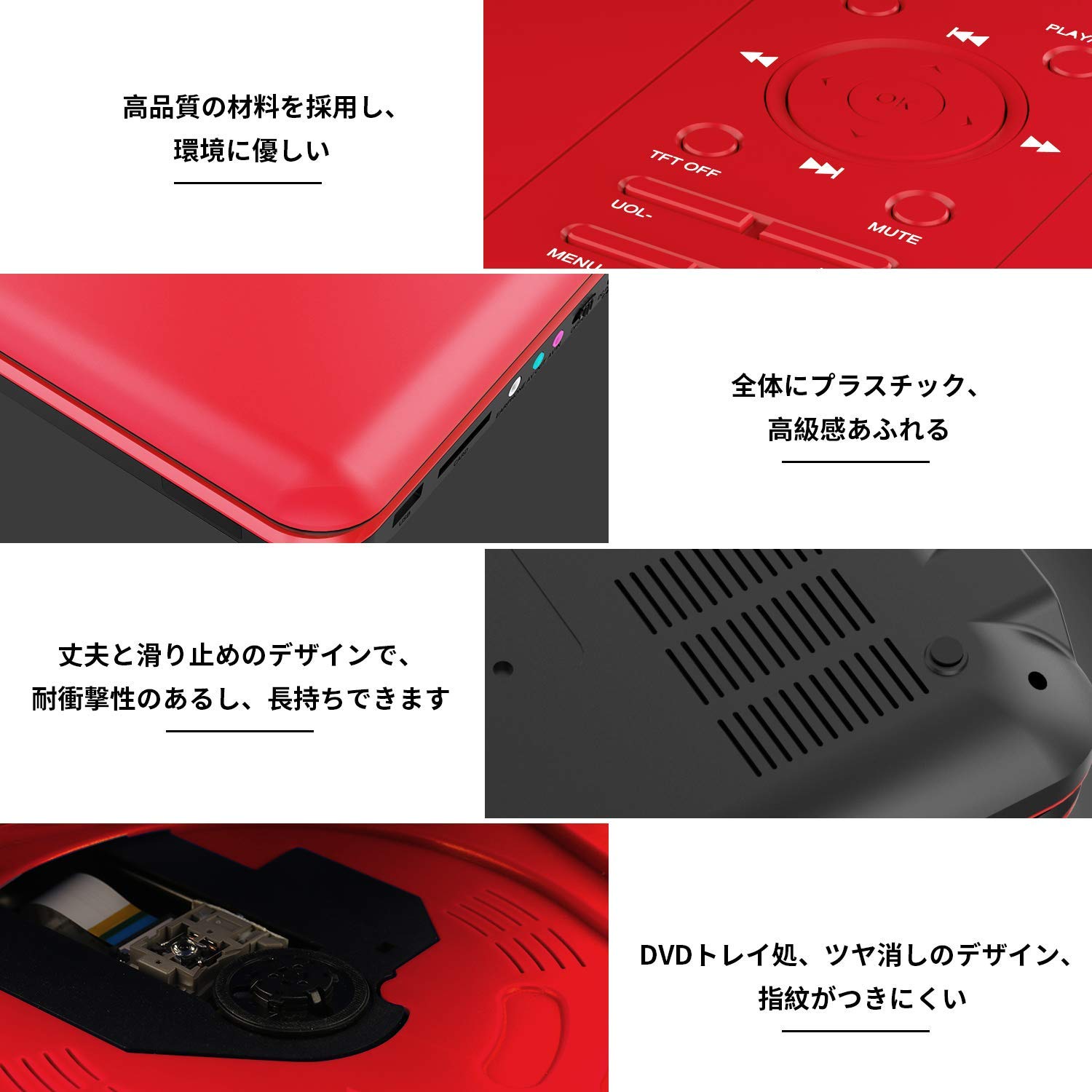 Amazon.co.jp: DBPOWER ポータブルDVDプレーヤー 12.5型 車載用